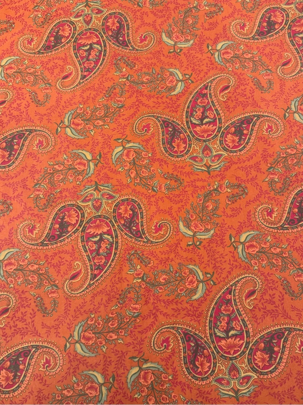 Vintage Restoration Hardware Italian Cypress Paisley King  Duvet 3 Shams Regal